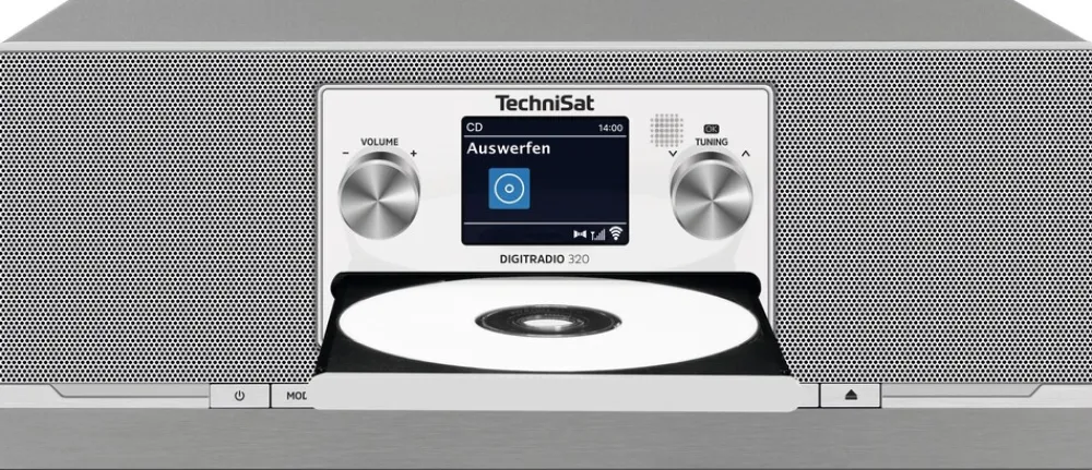 Technisat DIGITRADIO 320 - 10W DAB+/UKW Radio mit CD, Bluetooth, Fernbedienung silber Online