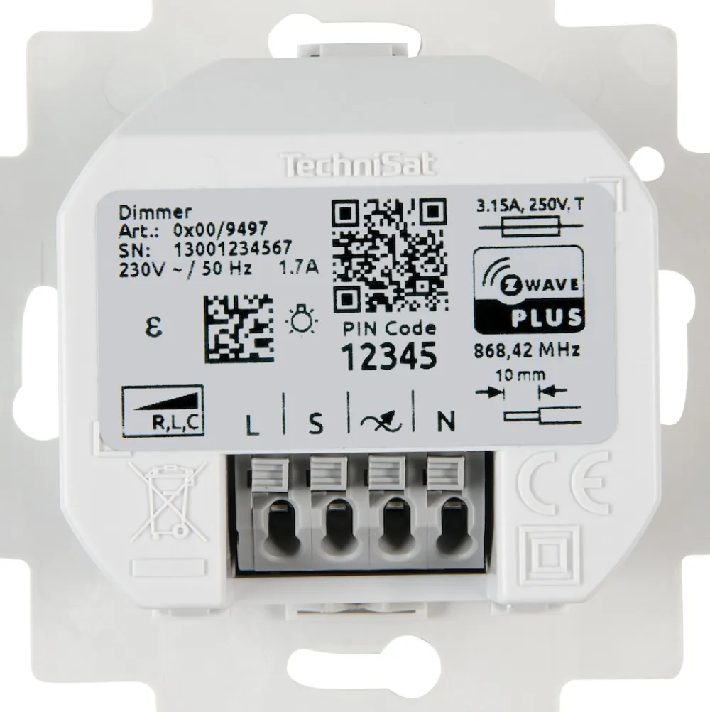 Technisat Dimmschalter-Einsatz | Z-Wave Unterputz-Schalter für Busch-Jaeger Discount
