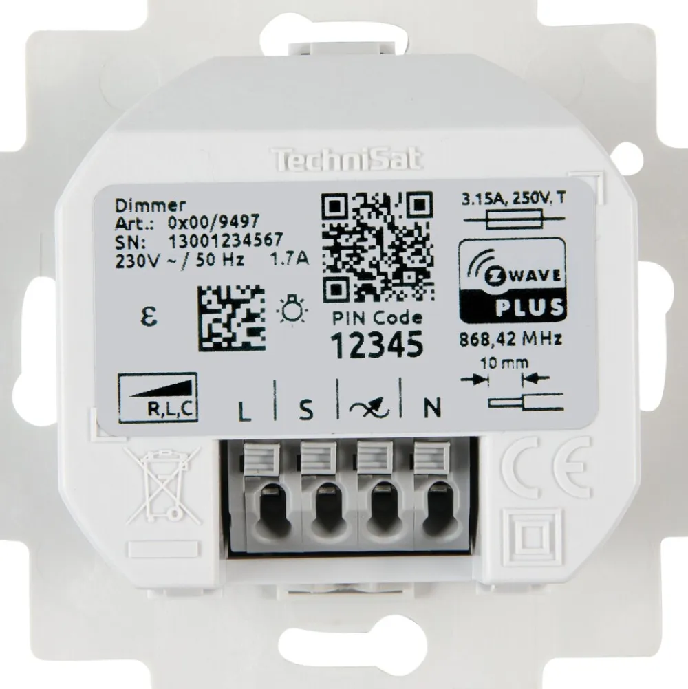 Technisat Dimmschalter-Einsatz | Z-Wave Unterputz-Schalter für Busch-Jaeger Discount