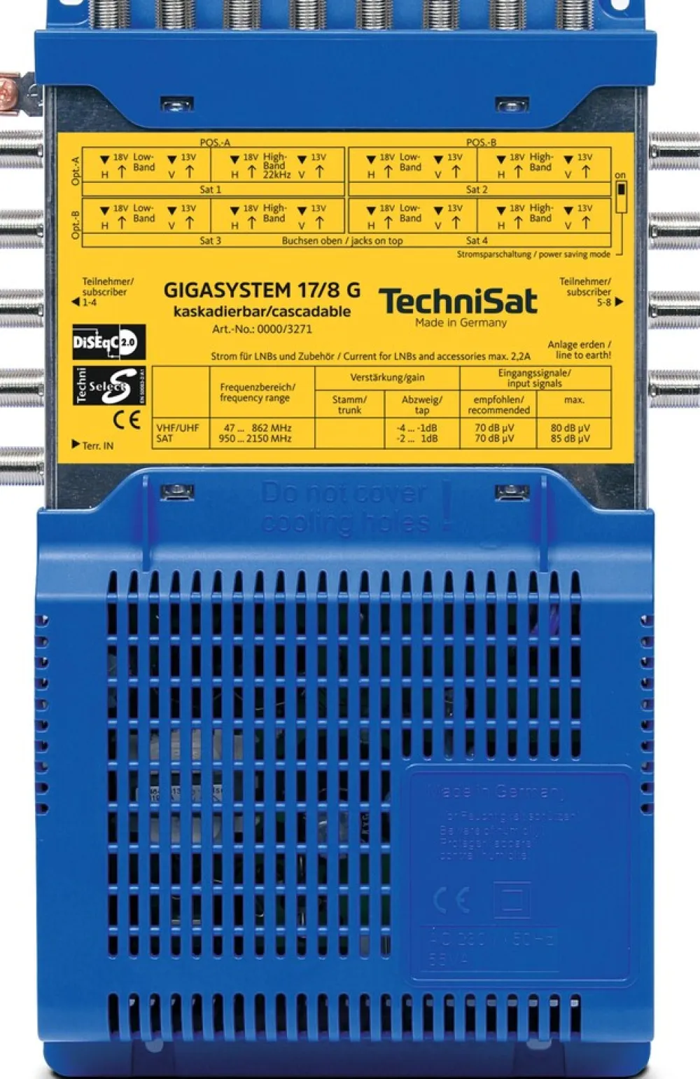 GigaSystem 17/8 G (Grundeinheit) | Multischalter-System zur Verteilung ^ Technisat New