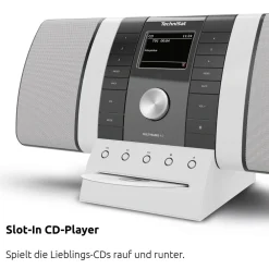 MULTYRADIO 4.0 SE DAB+/UKW/Internet Radio mit CD-Player und Bluetooth schwarz/weiß ^ Technisat Best
