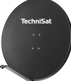 Technisat SATMAN 850 PLUS | 85cm Sat-Antenne inklusive AZ/EL-Halterung | rot schiefergrau gelb mit smiley Clearance