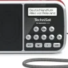 TECHNIRADIO RDR | portables DAB+/UKW Radio inkl. Netzteil, Akku | rot ^ Technisat Clearance