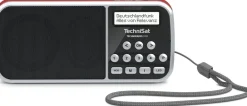 TECHNIRADIO RDR | portables DAB+/UKW Radio inkl. Netzteil, Akku | rot ^ Technisat Clearance
