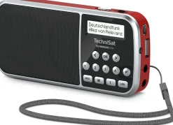 TECHNIRADIO RDR | portables DAB+/UKW Radio inkl. Netzteil, Akku | rot ^ Technisat Clearance