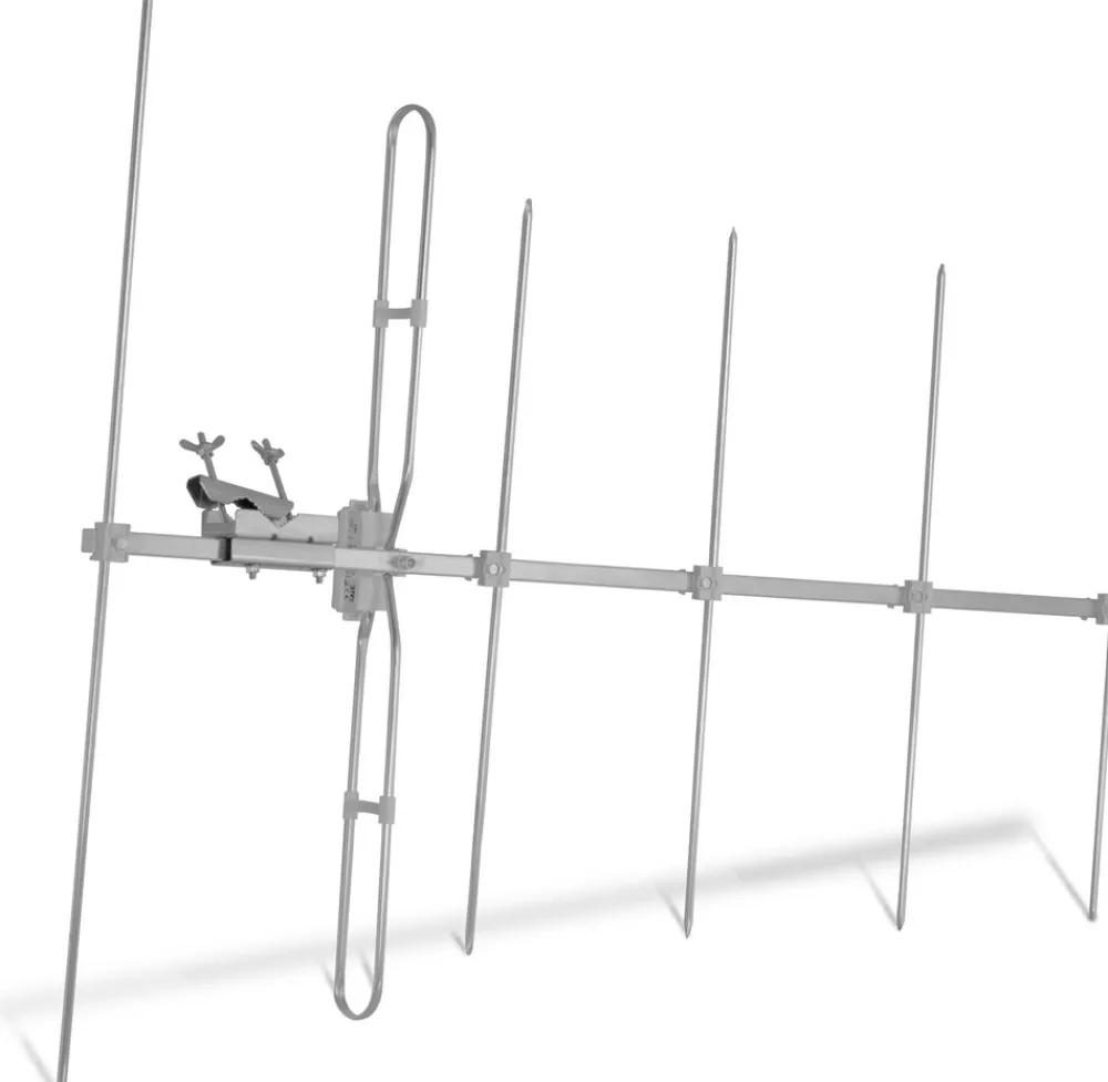 TECHNIYAGI 6 VHF | 6-Elemente Antenne zum Empfang von DAB+ | silber ^ Technisat Clearance