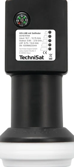 Technisat Universal-V/H-LNB mit Satfinder | LNB mit 1 Legacy-Ausgang | schwarz Discount