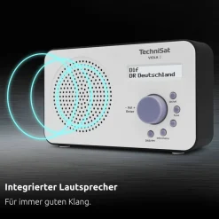 VIOLA 2 | tragbares 1 Watt DAB+ Radio mit LC-Display weiß/ ^ Technisat
