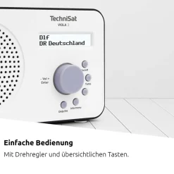 VIOLA 2 | tragbares 1 Watt DAB+ Radio mit LC-Display weiß/ ^ Technisat