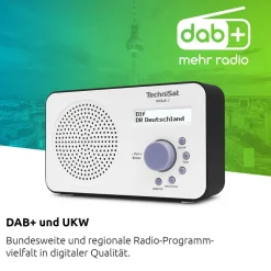 VIOLA 2 | tragbares 1 Watt DAB+ Radio mit LC-Display weiß/ ^ Technisat