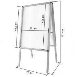TecTake ® Aluminium Plakatständer, DIN A1, doppelseitig, klappbar, mit Klicksystem, inklusive 2 Schutzfolien Online