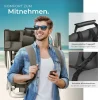 ® Aluminium Strandstuhl, klappbar, mit Rucksackfunktion, 5-fach verstellbare Rückenlehne mit Kopfpolster, rückseitige Kühltasche und Aufbewahrungstasche ^ TecTake Best