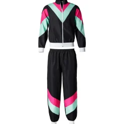® Damenkostüm Retro 80er 90er Jahre Jogginganzug ^ TecTake Outlet