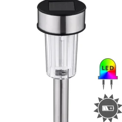 ® 24-er Set LED-Solarlampen, bunt, mit Erdspieß, 4,7 x 37 cm ^ TecTake New
