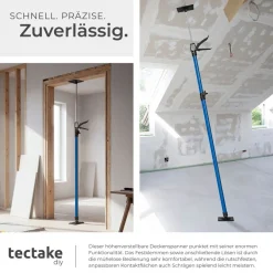 ® 4er-Set Teleskopstützen, stufenlos höhenverstellbar, Belastbarkeit 30 kg je Stütze, mit Schnellspannsystem ^ TecTake Online