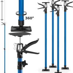 ® 4er-Set Teleskopstützen, stufenlos höhenverstellbar, Belastbarkeit 30 kg je Stütze, mit Schnellspannsystem ^ TecTake Online