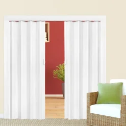 ® Falttür, Doppelwandprofil mit Schiebegriff, mit Magnetverschluss, 80 x 203 cm ^ TecTake Best