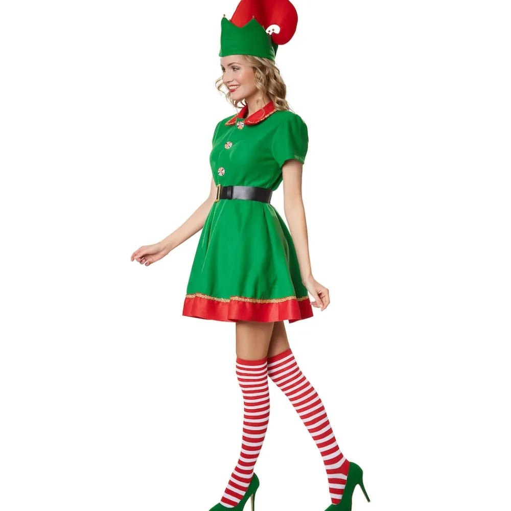 TecTake ® Frauenkostüm Fleißige Weihnachtselfe Best