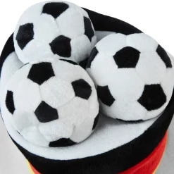 ® Fußball Fan Zylinder Deutschland mit Fußbällen ^ TecTake Clearance