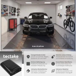 TecTake ® Garagenbodenatte, 2,4 x 5 , it Kettpad und Akohotüchern, inkuive auziehbare Abzieher Discount