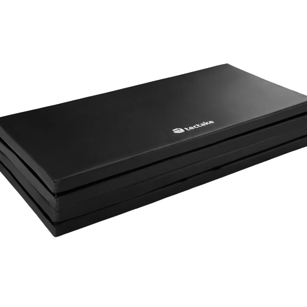 TecTake ® Gymnastikmatte, klappbar und erweiterbar, hautfreundlich und pflegeleicht, 240 x 120 x 5 cm schwarz Outlet