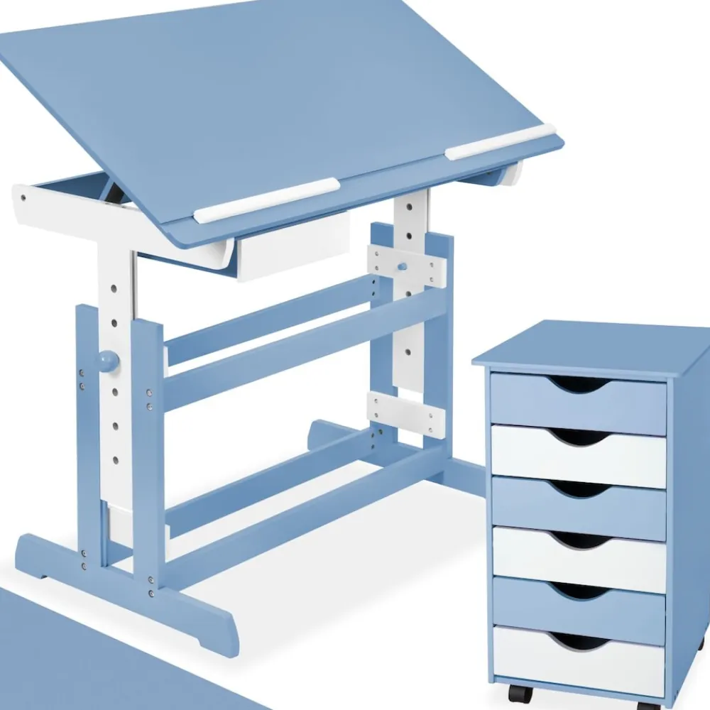 ® Höhenverstellbarer Schreibtisch, elektrisch, Tischplatte neigbar und 7-fach höhenverstellbar, 63 bis 94 cm, pflegeleicht ^ TecTake Best