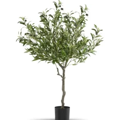 TecTake ® Künstlicher Olivenbaum, verschiedene Größen, mit viel Volumen, stabiler Kunststoff-Blumentopf Clearance