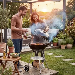 TecTake ® Kugelgrill, mit 2 Rädern, abnehmbare Ascheschale, Ø Rost 41,5 cm Online