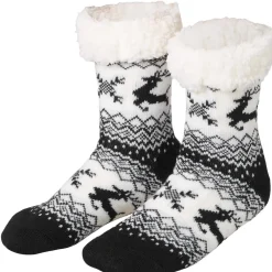 TecTake ® Kuschelsocken mit Rentier-Motiv schwarz-weiß Online