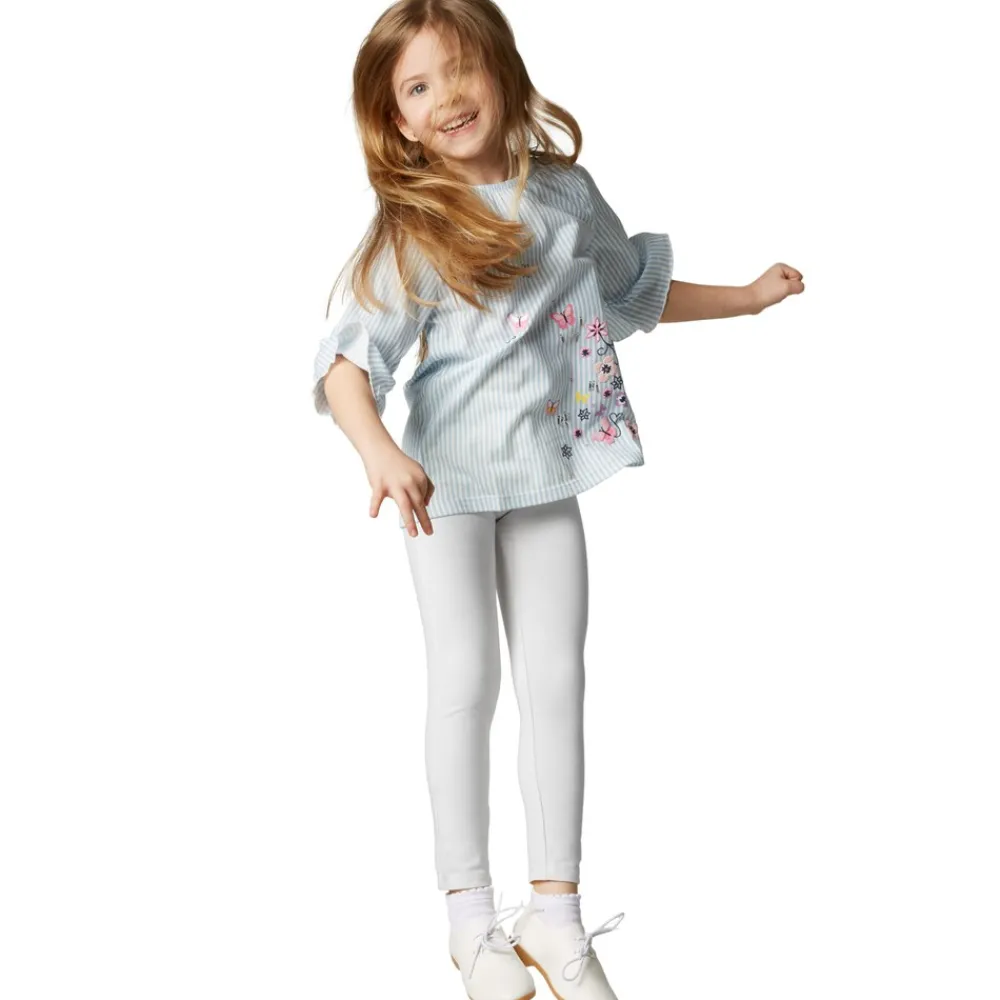 TecTake ® Leggings Kinder weiß,104 (3-4 Jahre) Sale