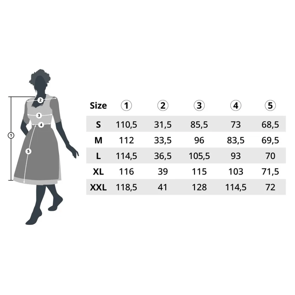 TecTake ® Midi-Dirndl Kleinwalsertal Modell 2 Hot