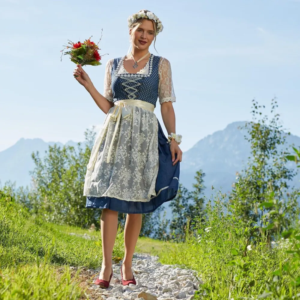 TecTake ® Midi-Dirndl Kleinwalsertal Modell 2 Hot