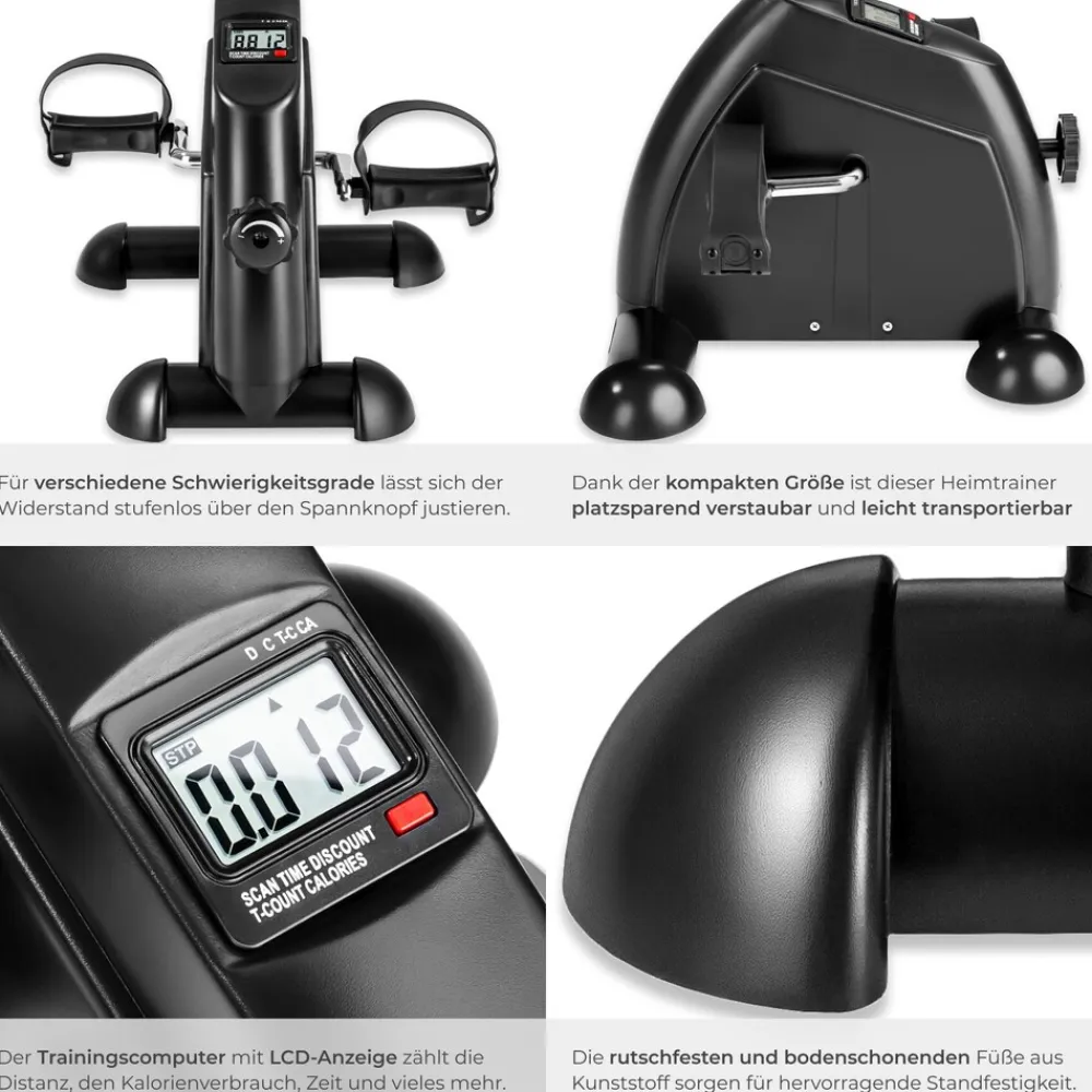 ® Mini Bike, Für Beine und Arme, einstellbarer Widerstand, leicht und platzsparend, inklusive Trainingscomputer ^ TecTake Hot