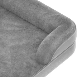 TecTake ® Orthopädisches Hundebett, mit abnehmbarem, wasserdichtem Plüschbezug, rutschfeste Unterseite, waschbar Best