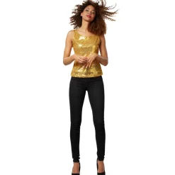 ® Pailletten-Träger-Top ^ TecTake Hot