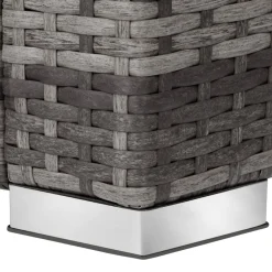 TecTake ® Rattan Lounge, für 3 bis 4 Personen, UV-beständig, variabel aufstellbar grau Outlet