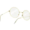 ® Runde Retrobrille mit goldenem Rahmen ^ TecTake Sale