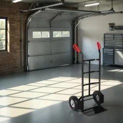 TecTake ® Sackkarre, mit Stahlrahmen, Ladeschaufel mit Radschutz, Belastbarkeit 200 kg schwarz Best