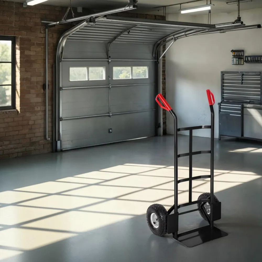 TecTake ® Sackkarre, mit Stahlrahmen, Ladeschaufel mit Radschutz, Belastbarkeit 200 kg schwarz Best