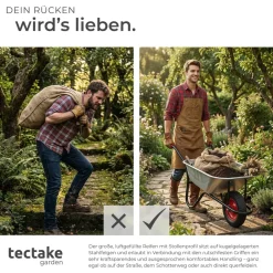 ® Schubkarre, aus verzinktem Stahl, Luftbereifung, Belastbarkeit 250 kg ^ TecTake