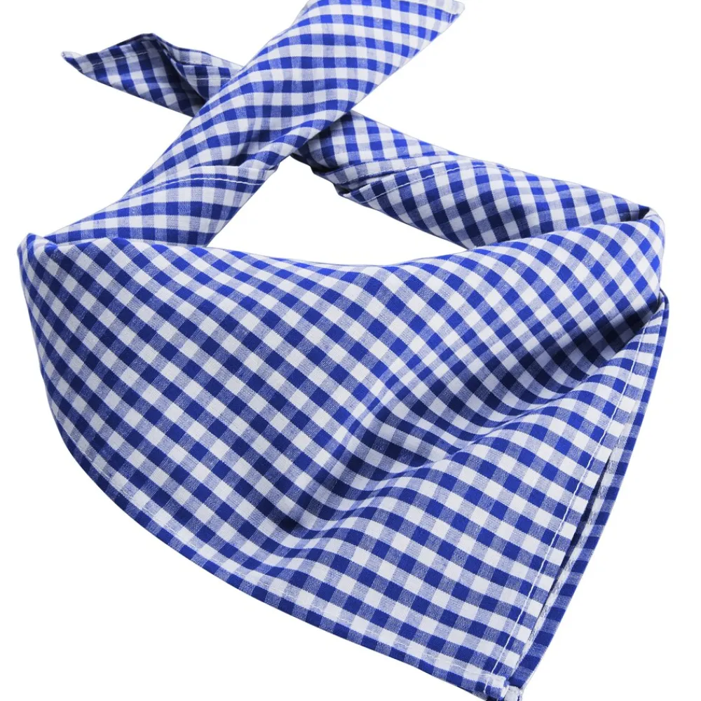TecTake ® Trachtentuch kariert blau/weiß
