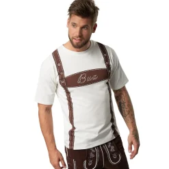 TecTake ® T-Shirt Lederhose Outlet