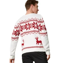 TecTake ® Weihnachtspullover Winterland weiß-rot Sale