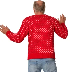 TecTake ® Weihnachtspullover Schneegestöber rot-weiß Online