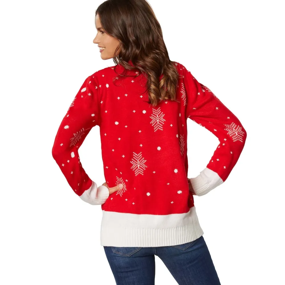 TecTake ® Weihnachtspullover Rudi Rentier für Frauen Best