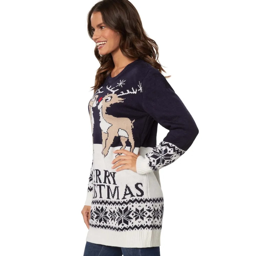 TecTake ® Weihnachtspullover Merry Christmas für Frauen Outlet