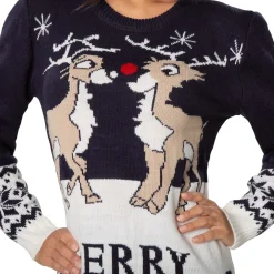 TecTake ® Weihnachtspullover Merry Christmas für Frauen Outlet