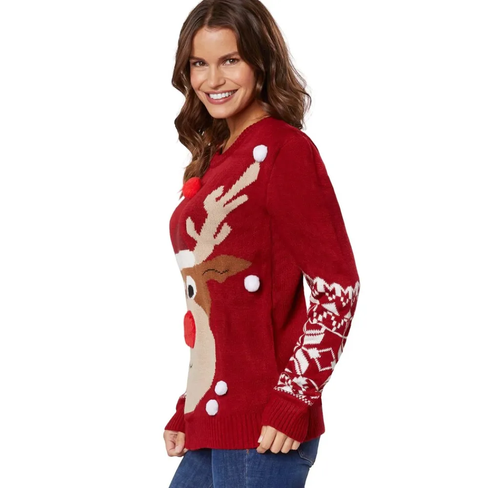 ® Weihnachtspullover Rudi Rentier ^ TecTake Online