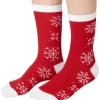 TecTake ® Weihnachtssocken mit Eisblumen-Motiv Outlet