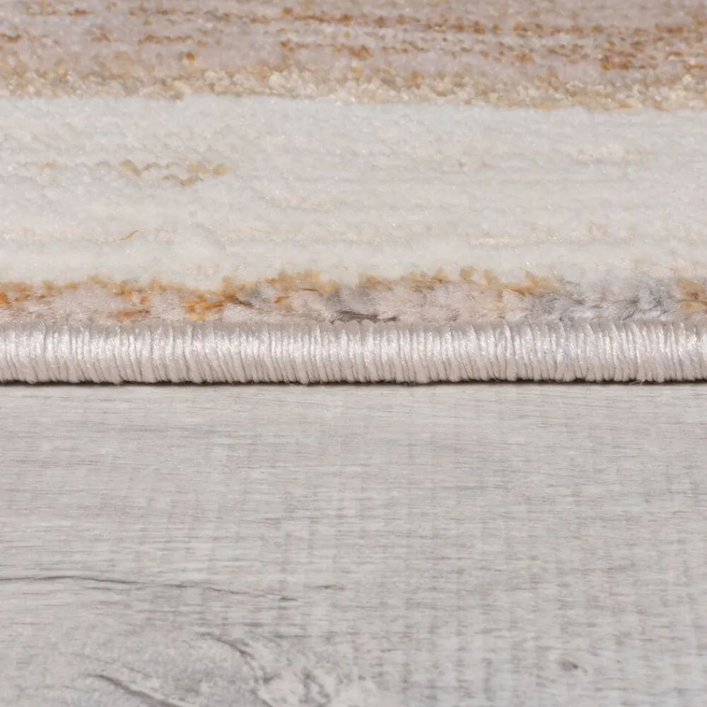 KADIMA DESIGN Teppich abstrakt 120 x 170 cm - ZENNOR | Gold